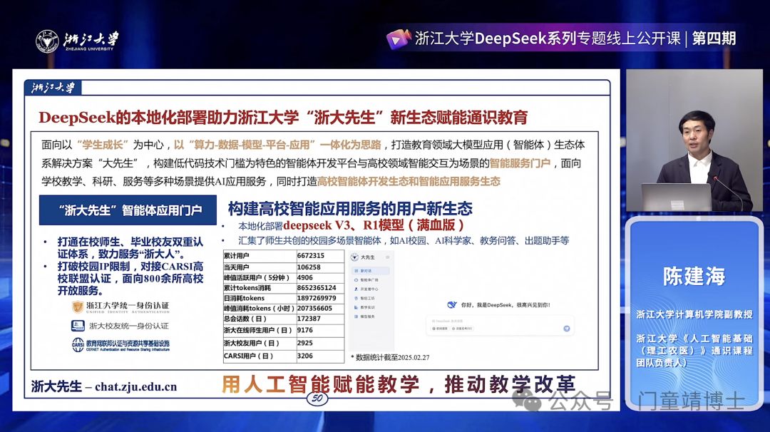 浙江大学DeepSeek公开课第四期: DeepSeek本地化部署与AI通识教育的未来